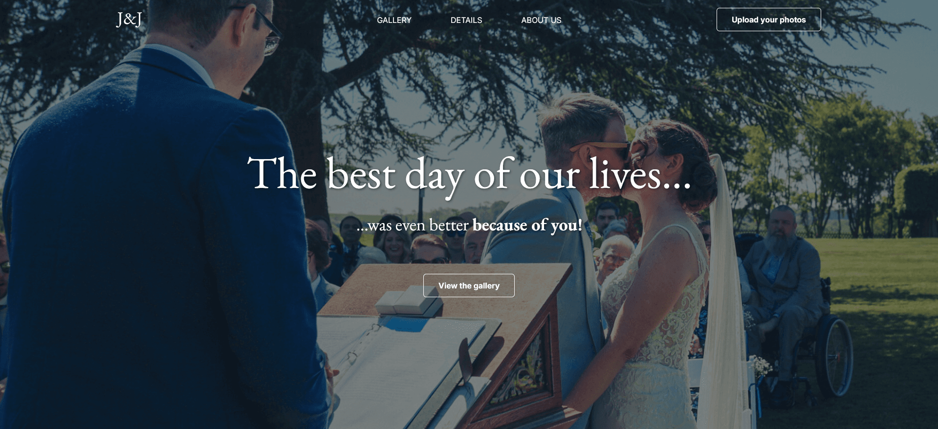 J&J — Wedding Website